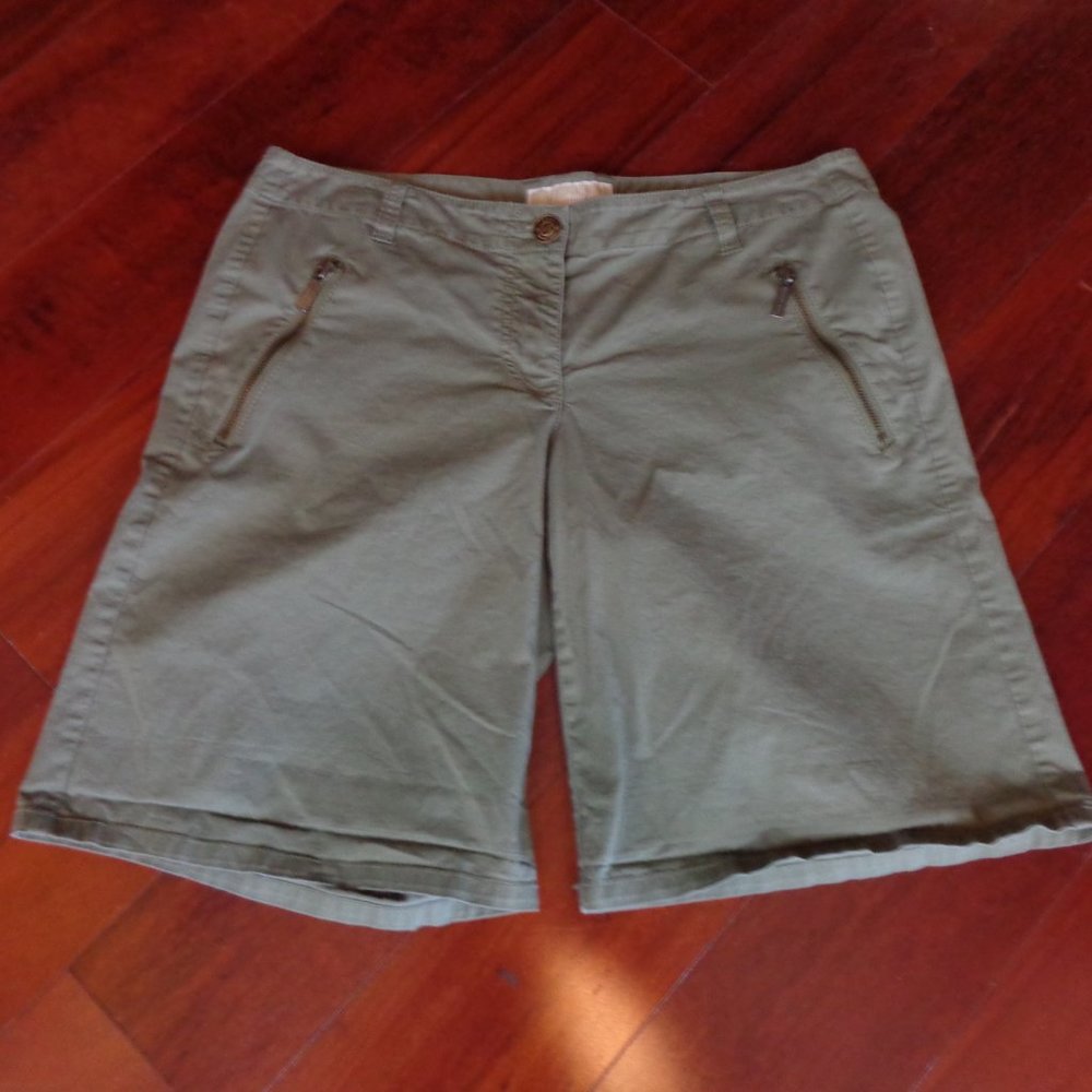 Michael Kors Olive Green Bermuda Shorts